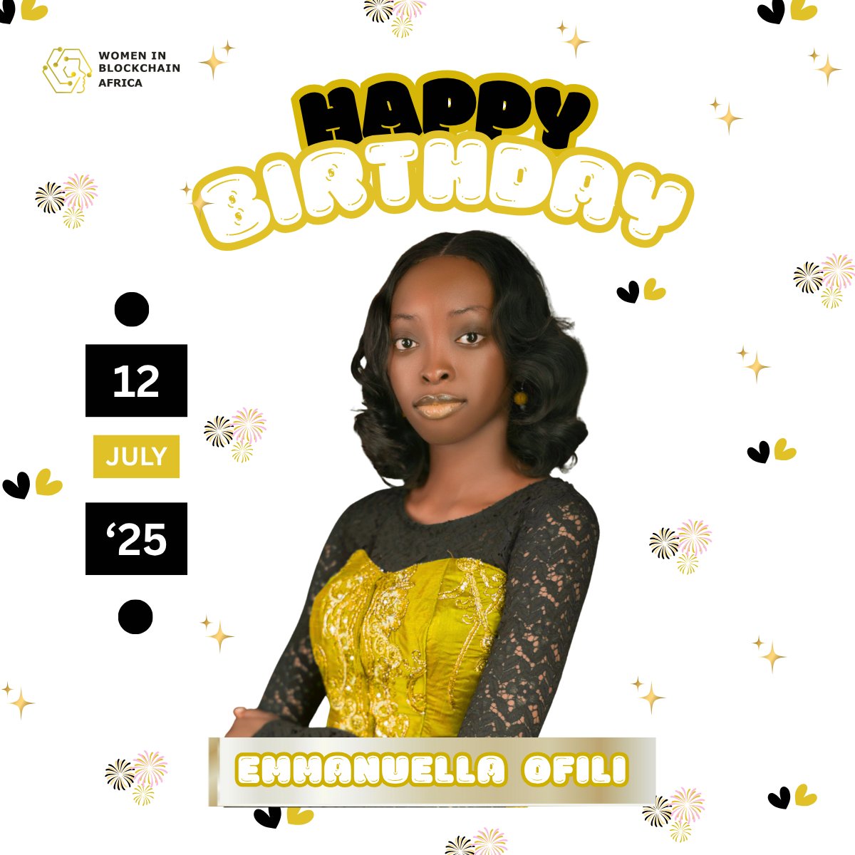 Happy Birthday, Ehmanuella Ofili! 🎉

Wishing you a year filled with growth, joy, and unstoppable success. 🖤💛

#HappyBirthday #WIBAFRICA #ShineBright