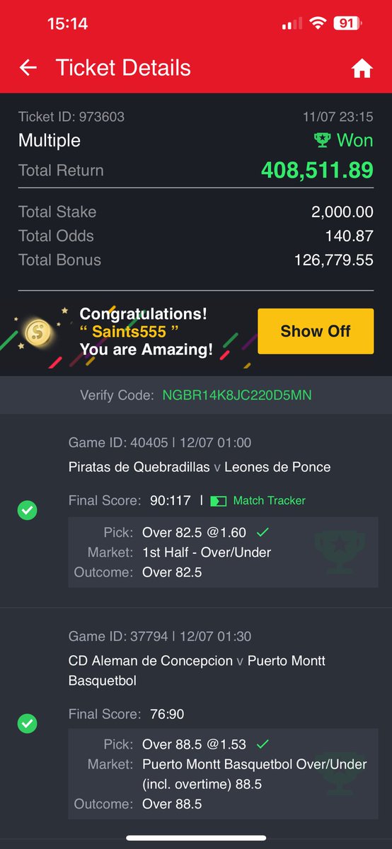 paulbagins's tweet image. @darkmsking Boss, thank you so much ooh. I edited all your games and flex too. This is the first time I’m winning over 700K. Thanks boss. You are too good🙏🙏✅✅