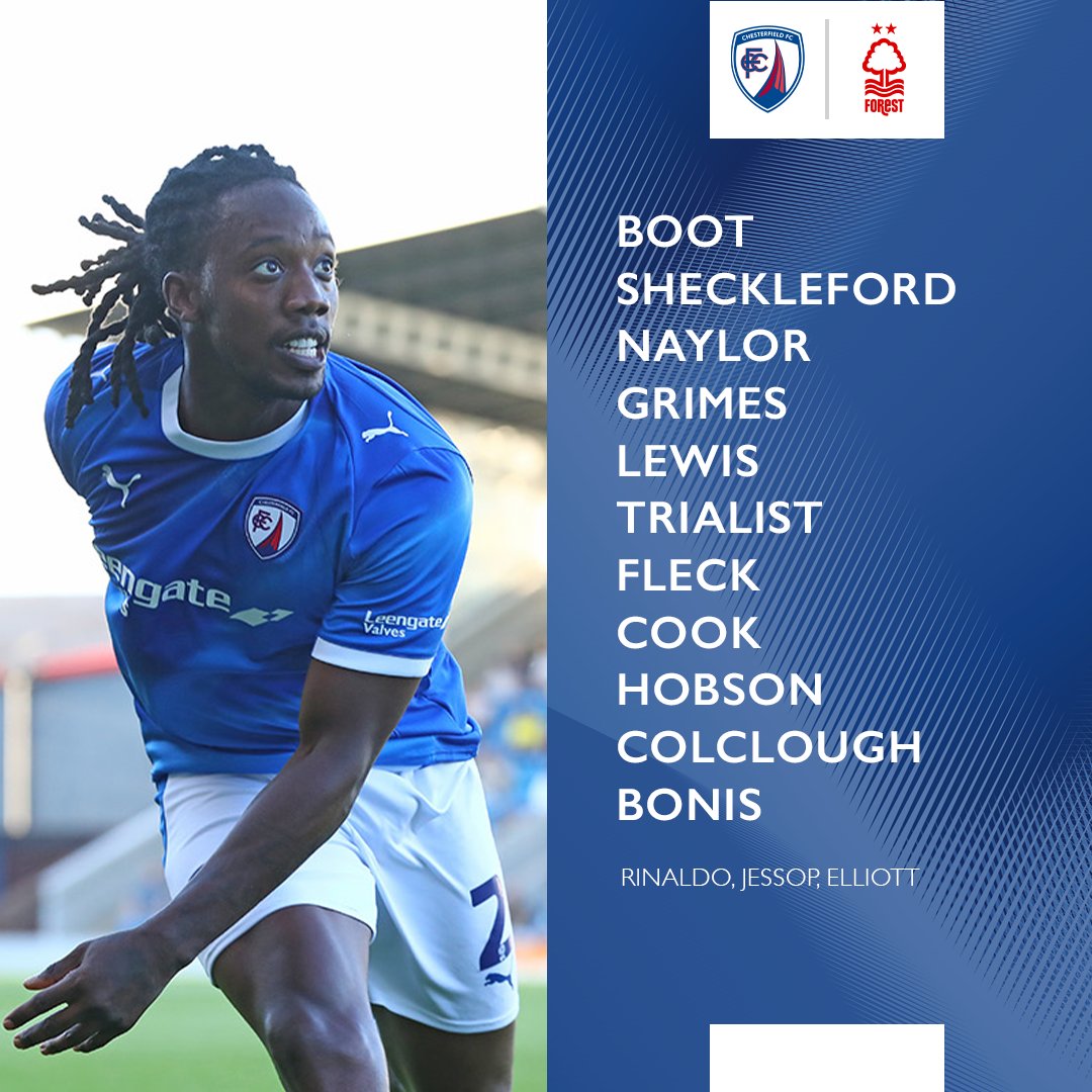ChesterfieldFC's tweet photo. 62' | Wholesale changes for the Spireites ๐
๐0-0๐ณ
#Spireites | #CFCNFO https://t.co/NkVxurg86r
