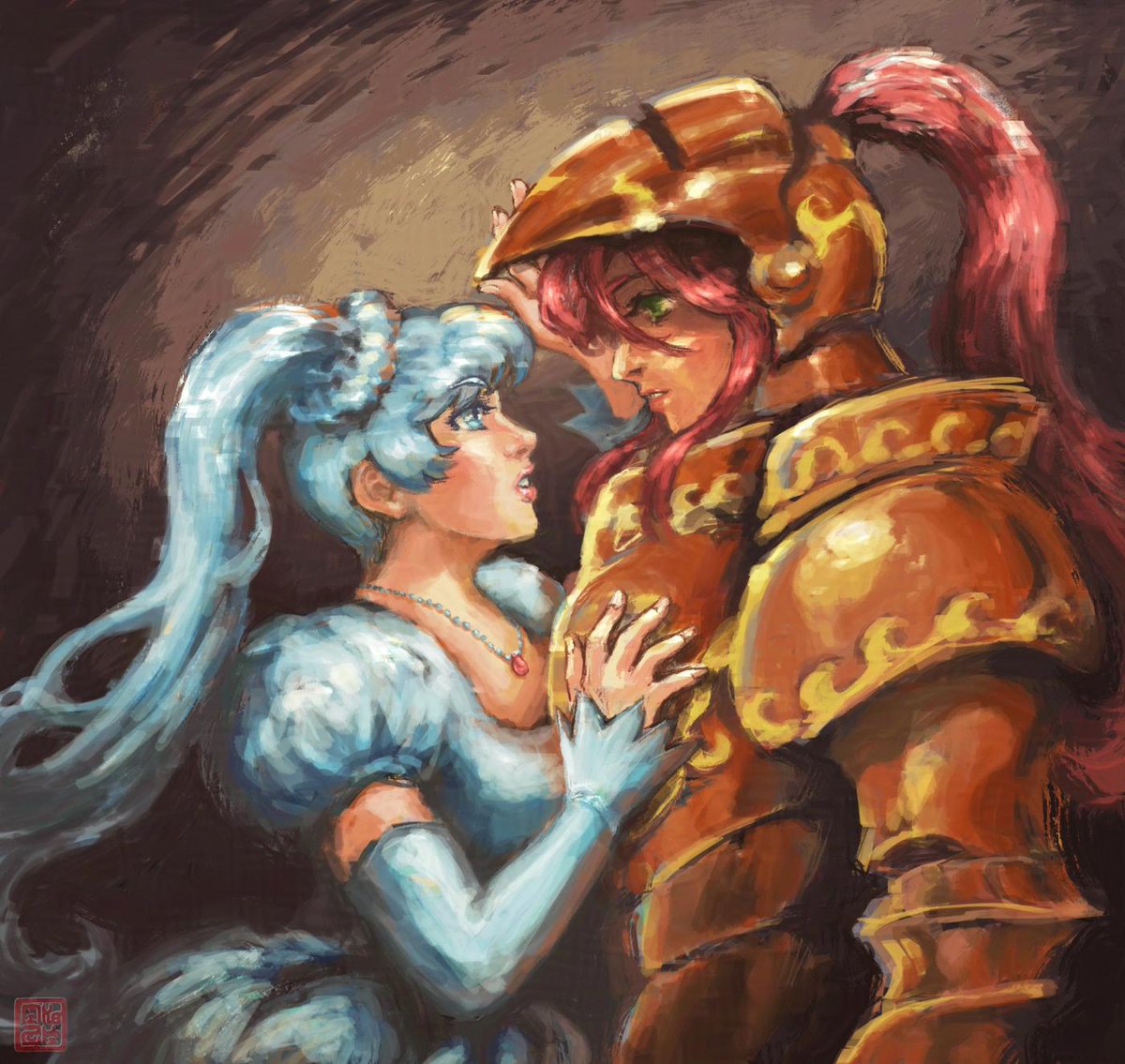 Let me figure out the coloring, and FM will resume shortly.

"Knight Pyrrha x Princess Weiss"
for tumblr.com/schneek0s/7743…

More info on the pic: tumblr.com/snowqueenofmyh…