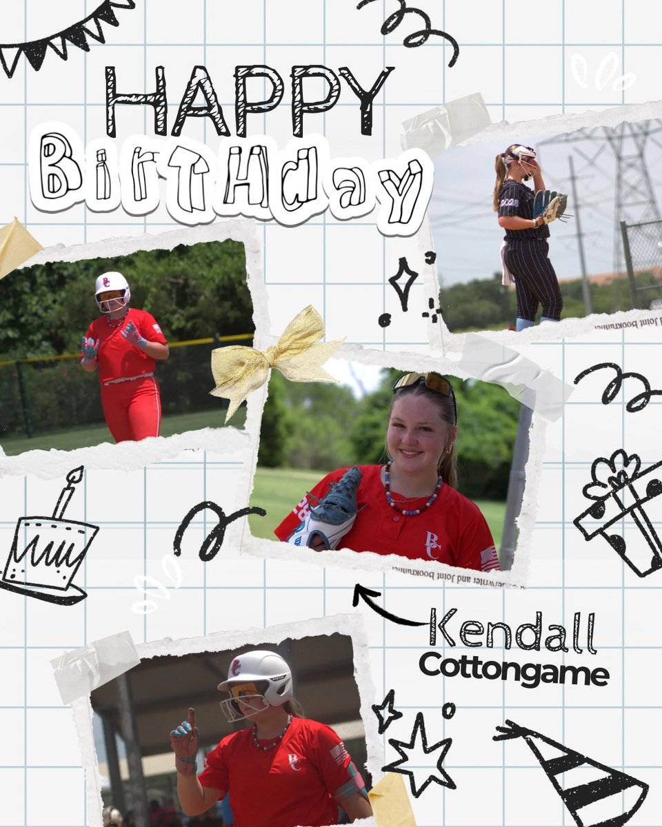 BC Fastpitch 16U - Premier (@bc16upremier) on Twitter photo Happy 15th Birthday, <a href="/kcottongame28/">Kendall Cottongame</a>
Kendall is an excellent teammate and a stud in the circle! We wish you the best year yet! #birthdaybombsforkendall Happy 15th Birthday, <a href="/kcottongame28/">Kendall Cottongame</a>
Kendall is an excellent teammate and a stud in the circle! We wish you the best year yet! #birthdaybombsforkendall