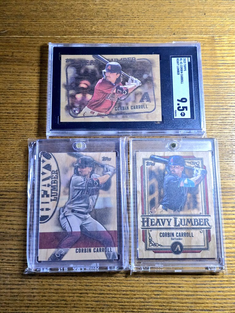 DizzleAZ's tweet photo. @CardPurchaser all the Corbin @Topps #HeavyLumber https://t.co/e4xzNAPUBl