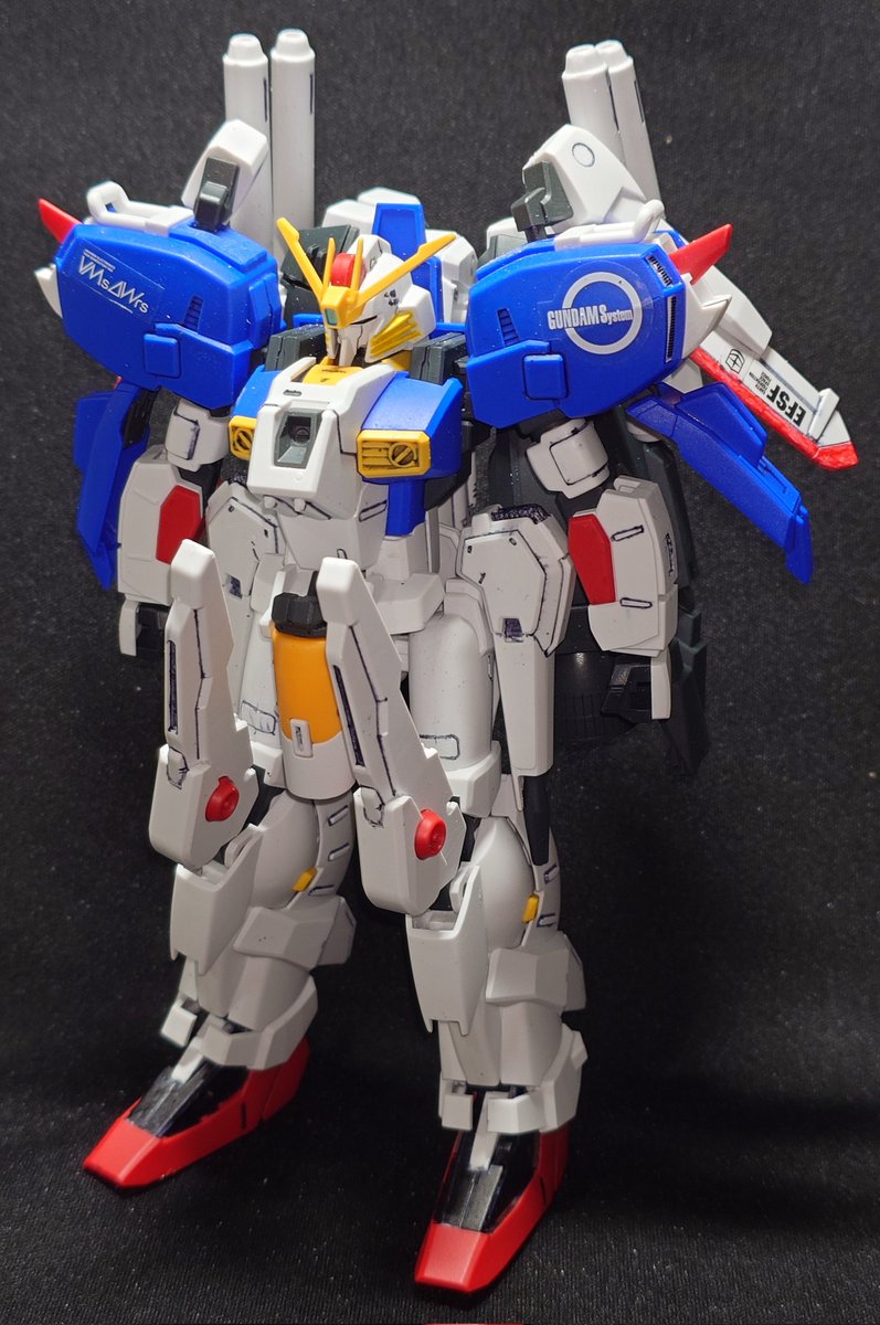 red_brownie's tweet photo. #ガンプラ
#ガンダム
#ExSGUNDAM

ガンダムセンチネルより
HGUC
MSA-0011[Ext]
Ex-S GUNDAM
イクスェス ガンダム

S-GUNDAMにユニット交換などを施した重装備型
設定ではZZガンダムと同じように分離合体変形をするがこのキットでは出来ない。

☑部分塗装
☑墨入れ
☑つや消しトップコート https://t.co/95TquSKm3m