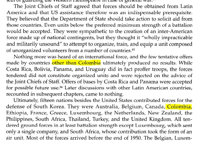 Strangely enough, this is not the first conflict in which Columbians have been pitted against North Koreans. That distinction goes to the Korean War in which Columbia sent some soldiers as part of the U.N.

And yes... I probably do need to get a life. Working on it.