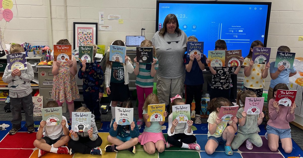 ackersbooks's tweet image. One of my FAVORITE pictures ever of a super awesome kindergarten class in Connecticut!

Bonus points for the Nameless the Rock T-shirt as well - so cool! 😎

Did you know your class can write Nameless the Rock @namelesstherock@ackersbooks.com??