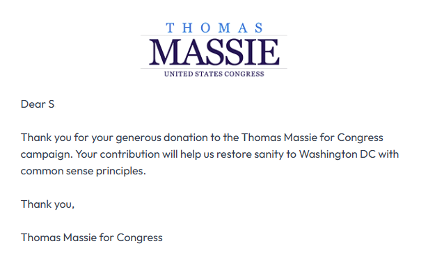 SvjS2024's tweet image. Let's all do our part for the man who is fighting for Americans. @RepThomasMassie