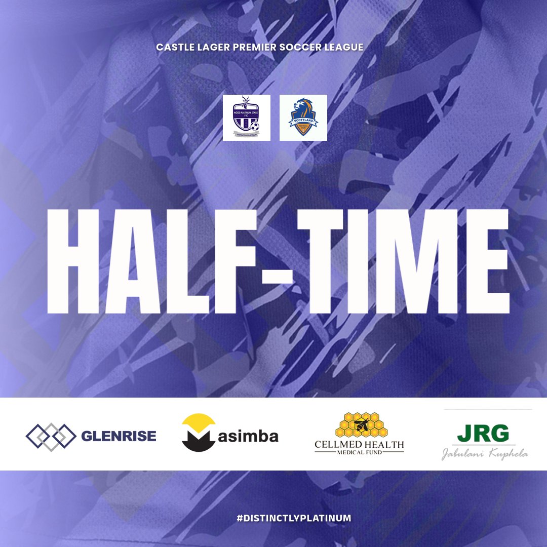 ⏸️ 𝗛𝗔𝗟𝗙-𝗧𝗜𝗠𝗘  | Down at the break.

𝗡𝗴𝗲𝘇𝗶 𝗣𝗹𝗮𝘁𝗶𝗻𝘂𝗺 𝗦𝘁𝗮𝗿𝘀 1⃣-2⃣ 𝗦𝗰𝗼𝘁𝘁𝗹𝗮𝗻𝗱 𝗙𝗖

#UpMadamburo  | #DistinctlyPlatinum