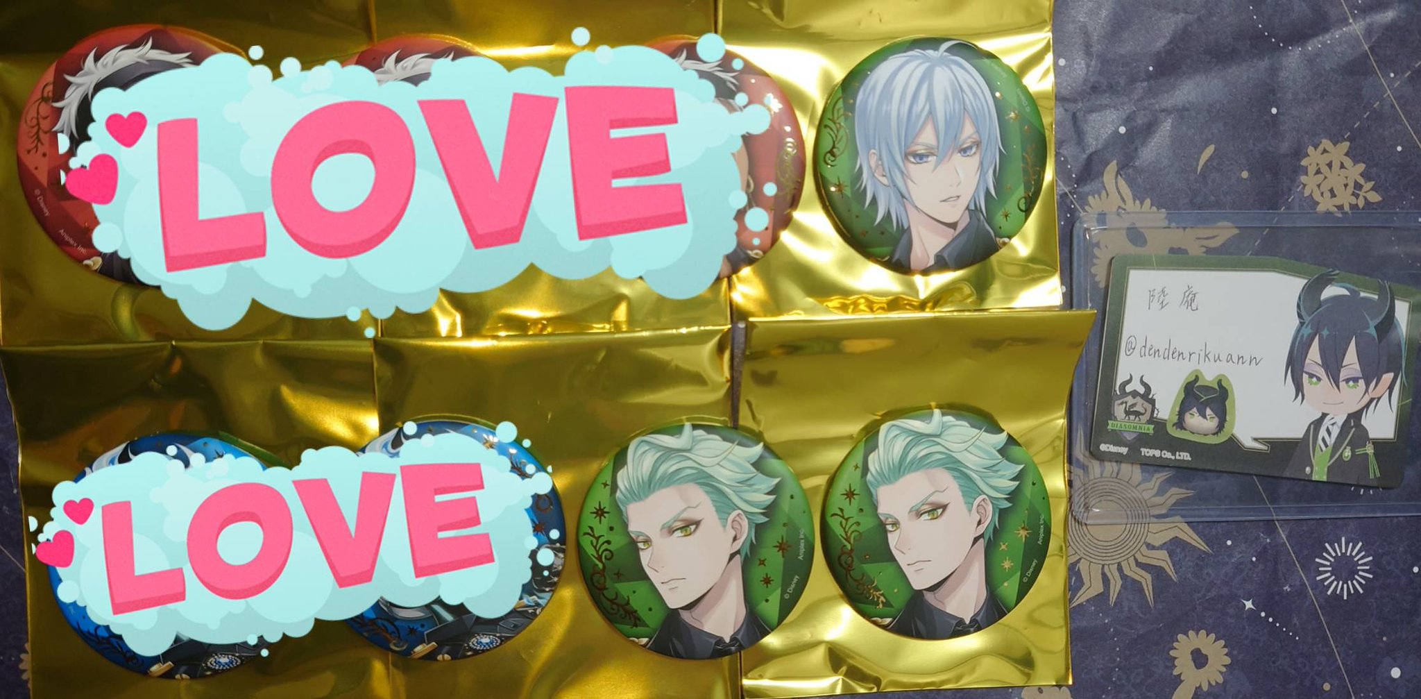 ツイステ ブレイジングジュエル 缶バッジ セベク Disney Twisted