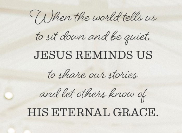 From today’s Gospel, our task: 
“Therefore do not be afraid of them. Nothing is concealed that will not be revealed, nor secret that will not be known. 
What I say to you in the darkness, speak in the light;
what you hear whispered, proclaim on the housetops.”  — Matthew 10:26-27