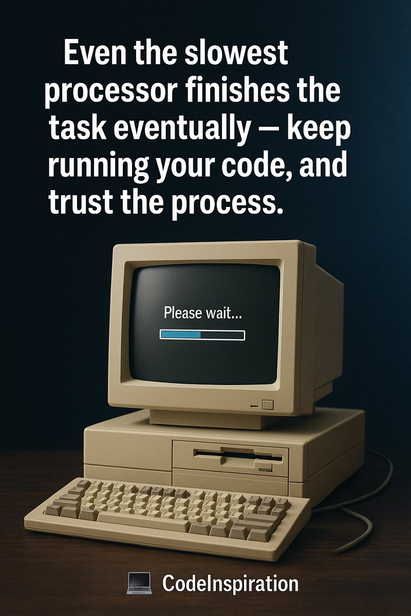 cofriend_ai's tweet image. “Even the slowest processor finishes the task eventually — keep running your code, and trust the process.”
💻✨ #CodeInspiration #CoFriend