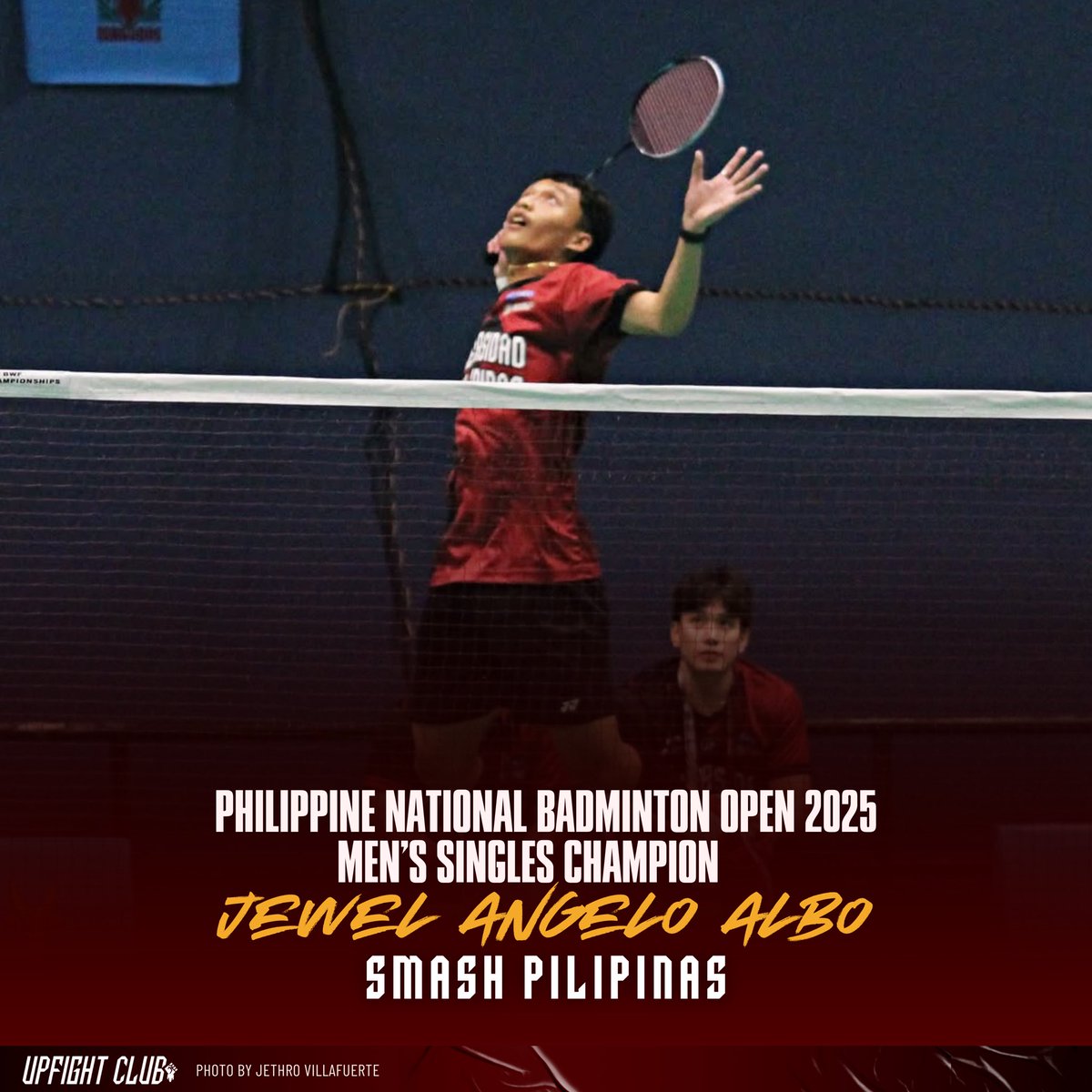 TALLYING 🆙 WINS

The recently concluded #PNBO2025 was a showcase of top-tier badminton talent. In Men’s Singles, Jelo Albo of the <a href="/MaroonSmashers/">UP Badminton Team</a>, representing Smash Pilipinas, was crowned CHAMPION.