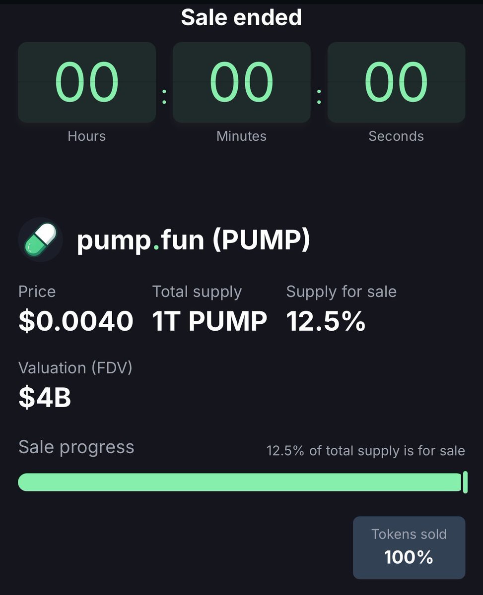 do you realize how insane it is to raise over half a billion dollars in 15 minutes??? 

props to pumpfun 👏