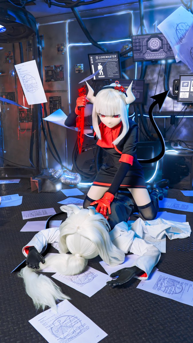MaidLucifer's tweet image. You have to pay for this.

摄影📸&amp;amp;后期🖥️:六筒/Shyu
#helltaker