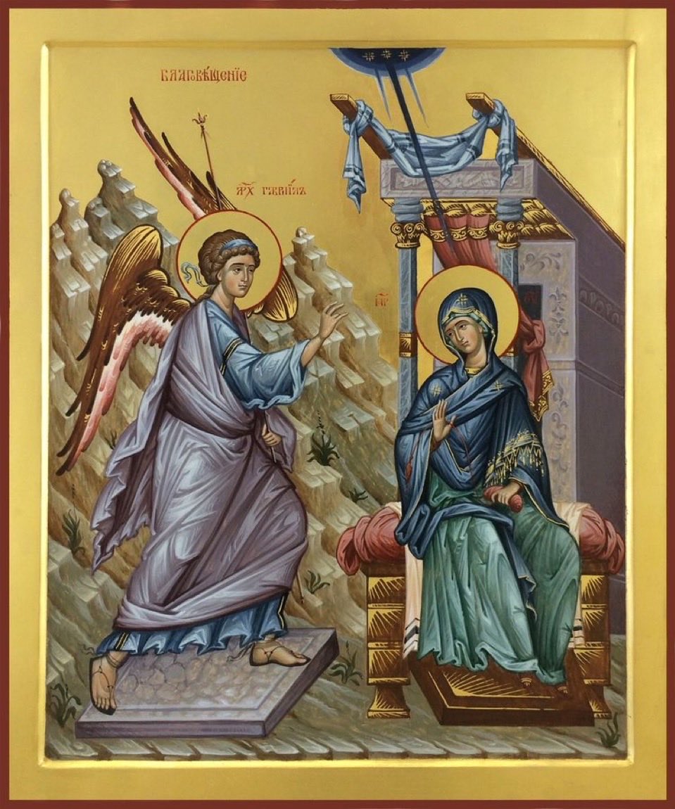BishStrickland's tweet image. This beautiful image captures the moment the universe changed forever, it depicts the annunciation of the Angel Gabriel to the Blessed Virgin Mary that she would conceive the Son of God in her womb by the power of the Holy Spirit and give birth to Him as Savior of the world.