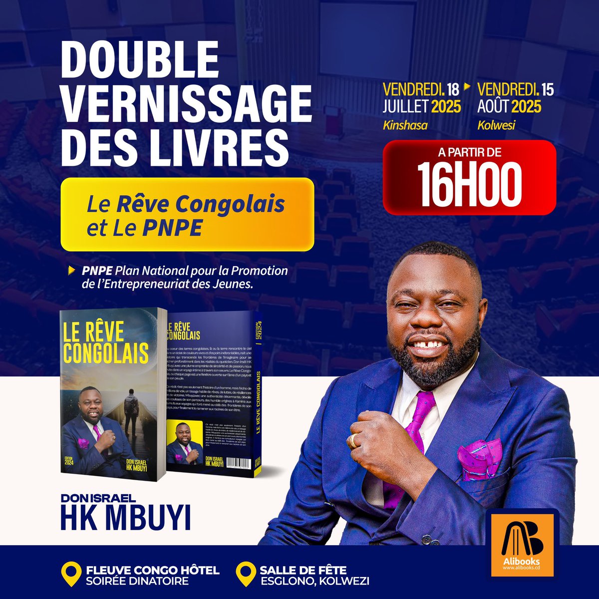 Don Israël H.M/ Le Coach (@mbuyi_don) on Twitter photo Résultats Challenge projets « Le rêve Congolais »
Ce soir, madame <a href="/SelemaniMarina/">Dame selemani</a> va publier la liste des quatre premiers gagnants à 21h30 heure de Kinshasa.
Demain, nous vous annoncerons le programme de madame <a href="/KatangaCynthia/">Cynthia Katanga,MBA</a>.
Félicitations aux heureux gagnants,
Lire vos Résultats Challenge projets « Le rêve Congolais »
Ce soir, madame <a href="/SelemaniMarina/">Dame selemani</a> va publier la liste des quatre premiers gagnants à 21h30 heure de Kinshasa.
Demain, nous vous annoncerons le programme de madame <a href="/KatangaCynthia/">Cynthia Katanga,MBA</a>.
Félicitations aux heureux gagnants,
Lire vos