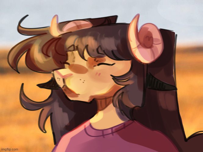 fluffizer's tweet image. Painted this one [fursona]