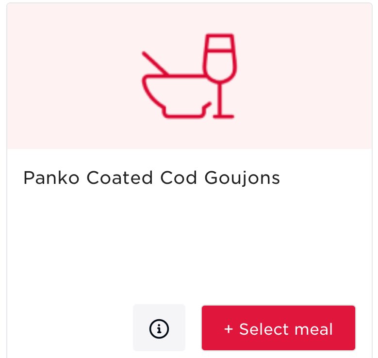 I think this logo on my Virgin Atlantic menu choice is a bowl and wine glass, but it could be a warning!
