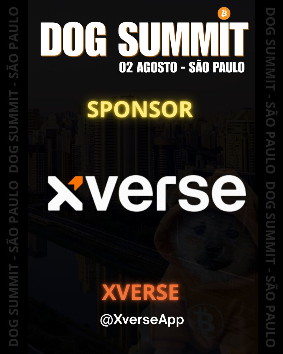 DOG SUMMIT (@dogsummitbrasil) on Twitter photo 🚨 É OFICIAL: <a href="/XverseApp/">Xverse - The Home of BitcoinFi</a> É SPONSOR DO DOG SUMMIT! 🔥
A carteira mais avançada do ecossistema Bitcoin estará com a gente no maior evento de Bitcoin do Brasil!
A <a href="/Xverse_ES/">Xverse LATAM & IBERO | El hogar de BitcoinFi</a> apoia o crescimento da comunidade e acredita no potencial do ecossistema do Bitcoin e $DOG — e agora é 🚨 É OFICIAL: <a href="/XverseApp/">Xverse - The Home of BitcoinFi</a> É SPONSOR DO DOG SUMMIT! 🔥
A carteira mais avançada do ecossistema Bitcoin estará com a gente no maior evento de Bitcoin do Brasil!
A <a href="/Xverse_ES/">Xverse LATAM & IBERO | El hogar de BitcoinFi</a> apoia o crescimento da comunidade e acredita no potencial do ecossistema do Bitcoin e $DOG — e agora é