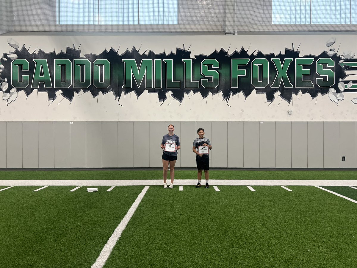 The Caddo Mills Foxes attacked their first week back after the break and don’t plan on slowing down!!!

S/O to our ⭐️’s of the week:
HI: Jaxson, Colton
FHI: Khaya, Mia, Kat 
DEVO: Addisyn, Landyn