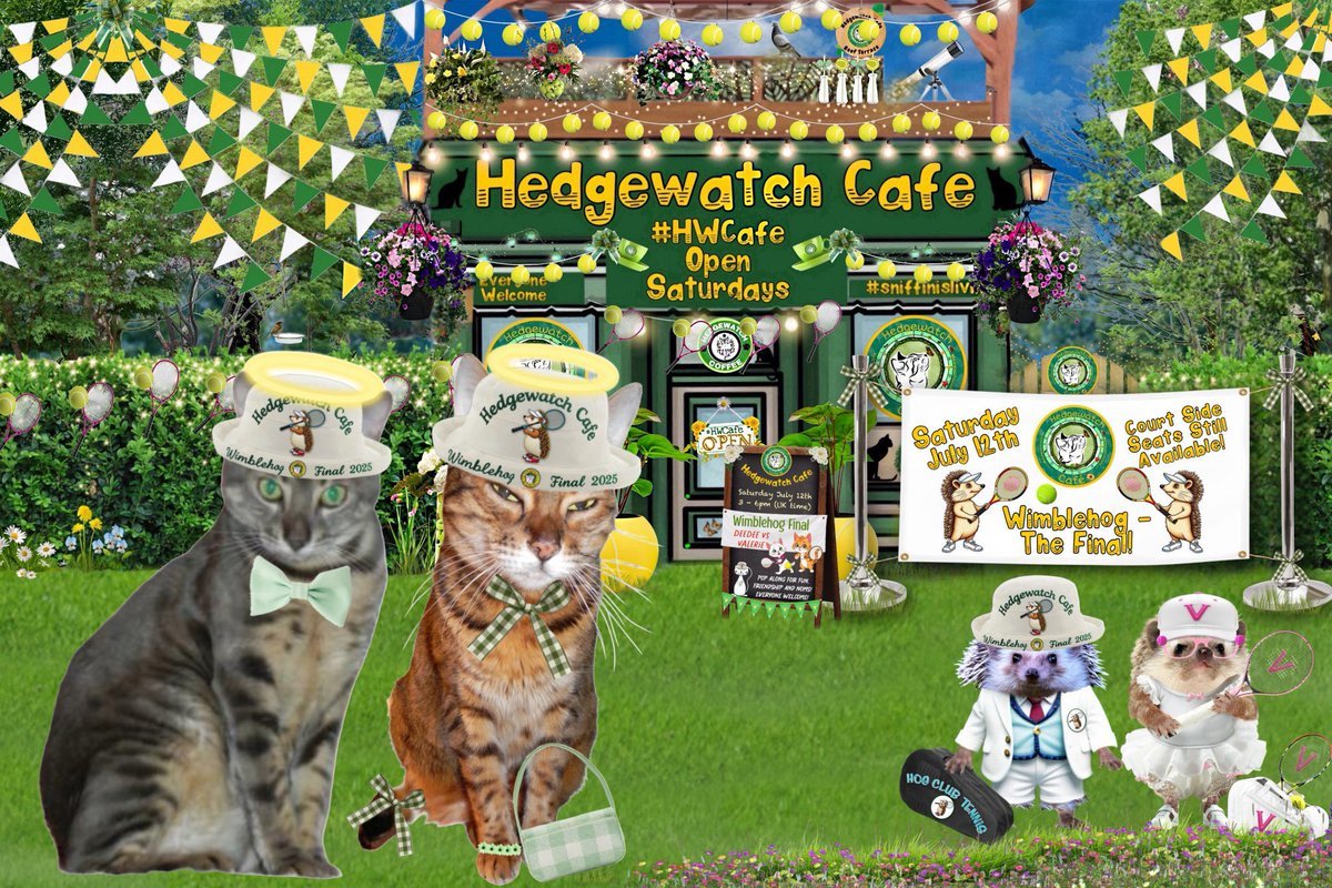 Lilyregale, 🌈Bibi😽,🌈 Colombo😽 (@lilyregale) on Twitter photo Heart Ziggy <a href="/JaneBirak/">GingermonsterZiggy 🎗🇮🇱🏴💙🐾🐾🧡</a> , Tiggy <a href="/tiggy_deni35304/">Tiggy & Denise(Mum)</a> and others are here as well lets have some noms and niptino and watch super cool #Wimblehog final at #HWCafe #Hedgewatch Heart Ziggy <a href="/JaneBirak/">GingermonsterZiggy 🎗🇮🇱🏴💙🐾🐾🧡</a> , Tiggy <a href="/tiggy_deni35304/">Tiggy & Denise(Mum)</a> and others are here as well lets have some noms and niptino and watch super cool #Wimblehog final at #HWCafe #Hedgewatch