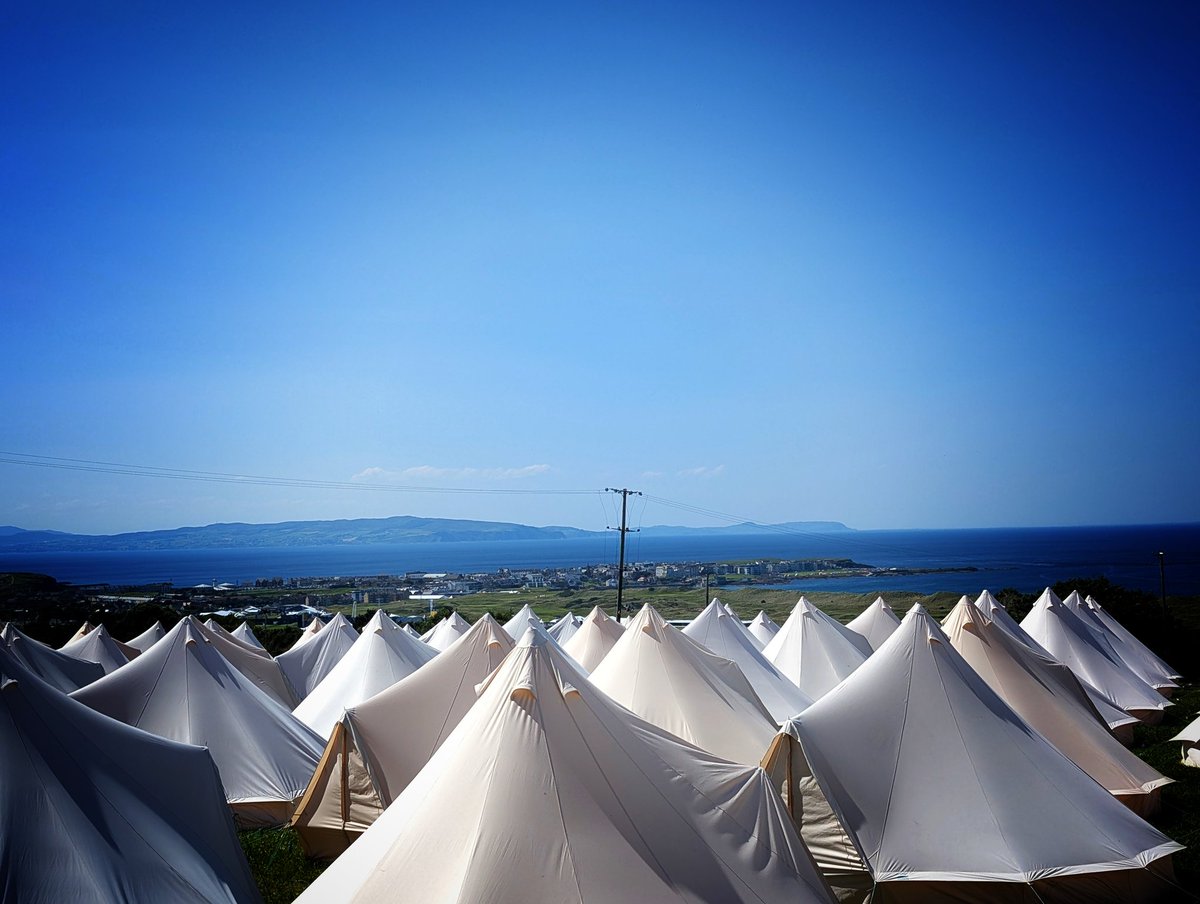 #portrush #tentvillage ready for the Open #theopen #Golf <a href="/TheOpen/">The Open</a> magic in the weather.... <a href="/WeatherCee/">Cecilia Daly</a> <a href="/bbcweather/">BBC Weather</a>