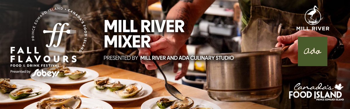 With the Mill River Mixer, you've got options!

Option 1: join us for dinner on Saturday, September 27
Option 2: join us for brunch on Sunday, September 28
Option 3: join us for both + book an overnight stay!

🎟️: fallflavours.ca/signature-even…
