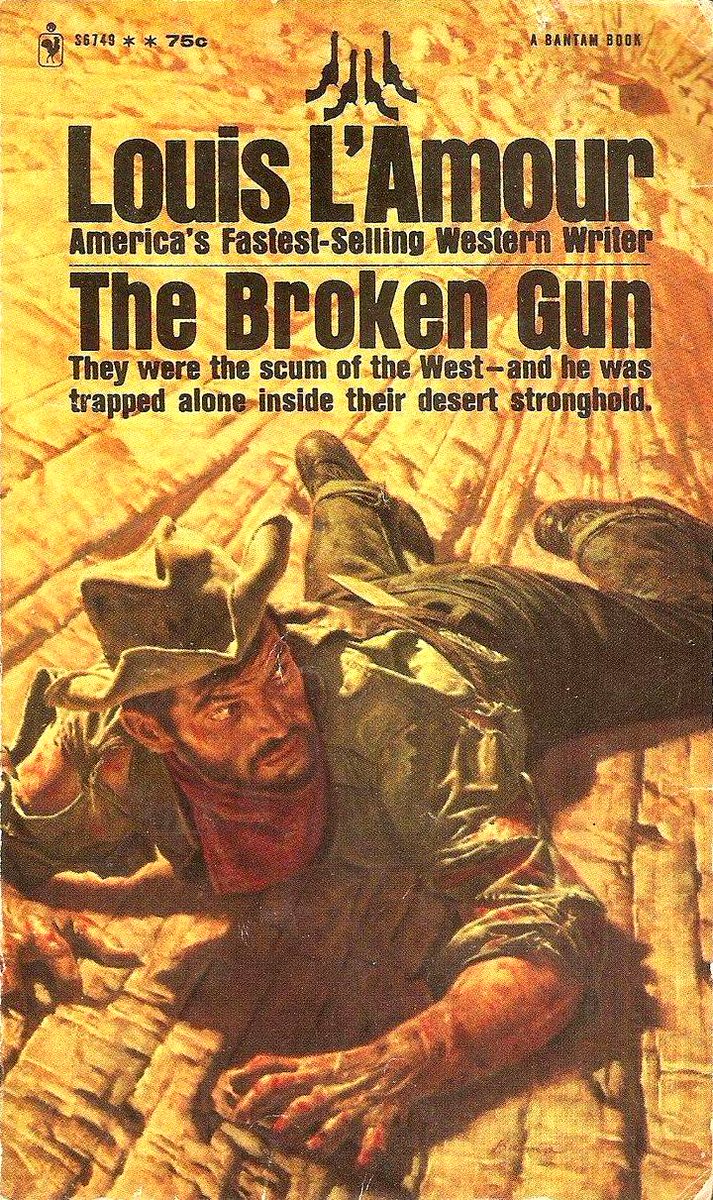 GuiltyCrimeMag's tweet image. Classic crime fiction
Publishers try hard to make this look like a western, cuz it's L'Amour, but it's a crime novel set the year it was published, 1966, about a writer who finds evidence of a century-old crime and the family who'll kill him to keep it secret.
It's excellent.