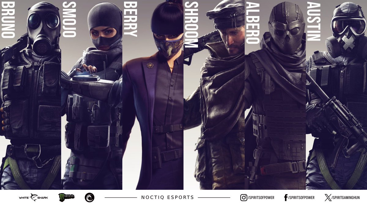 Spirit Gaming (@spiritgaminghun) on Twitter photo 🔴 R6 Division: Activated.
Today, six warriors step onto the battlefield, welcome them!
🔫 Bruno
🔫 Smojo
🔫 Berry
🔫 Shroom
🔫Albero
🔫 Austin
<a href="/PBX_PRO_SERIES/">PBX PRO SERIES</a> Quali starts at 17.30, GL boys!
#Nocturn 🔴 R6 Division: Activated.
Today, six warriors step onto the battlefield, welcome them!
🔫 Bruno
🔫 Smojo
🔫 Berry
🔫 Shroom
🔫Albero
🔫 Austin
<a href="/PBX_PRO_SERIES/">PBX PRO SERIES</a> Quali starts at 17.30, GL boys!
#Nocturn