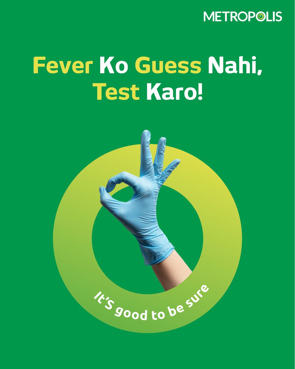 You only see what your body shows, but what’s causing it often hides deeper.

Book your Fever Profile today: bit.ly/metropolisfeve…

#MetropolisHealthcare #FeverPackages #Monsoon #ItsGoodToBeSure