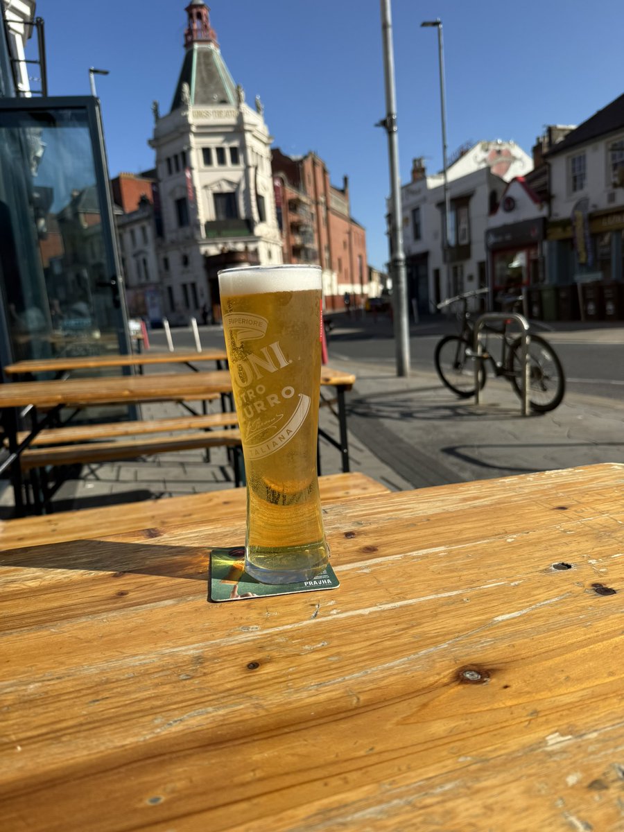 It's a Peroni kind of day.