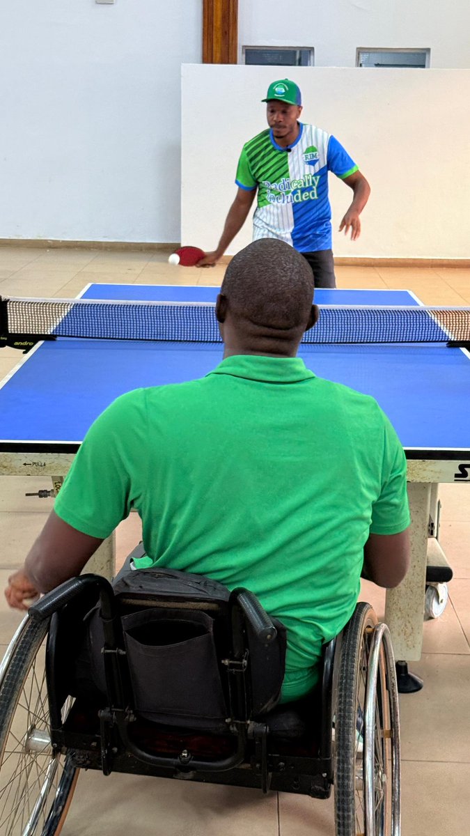 dsengeh's tweet photo. I achieved my greatest sporting fit today!!! I won one game against a 3-time Olympian (and lost all 4 sets :)).
George Wyndham is a true patriot- representing Sierra Leone at all major international para-tournaments over the past 25 yrs. We are both champions of #RadicalInclusion https://t.co/NYpz9SSX68