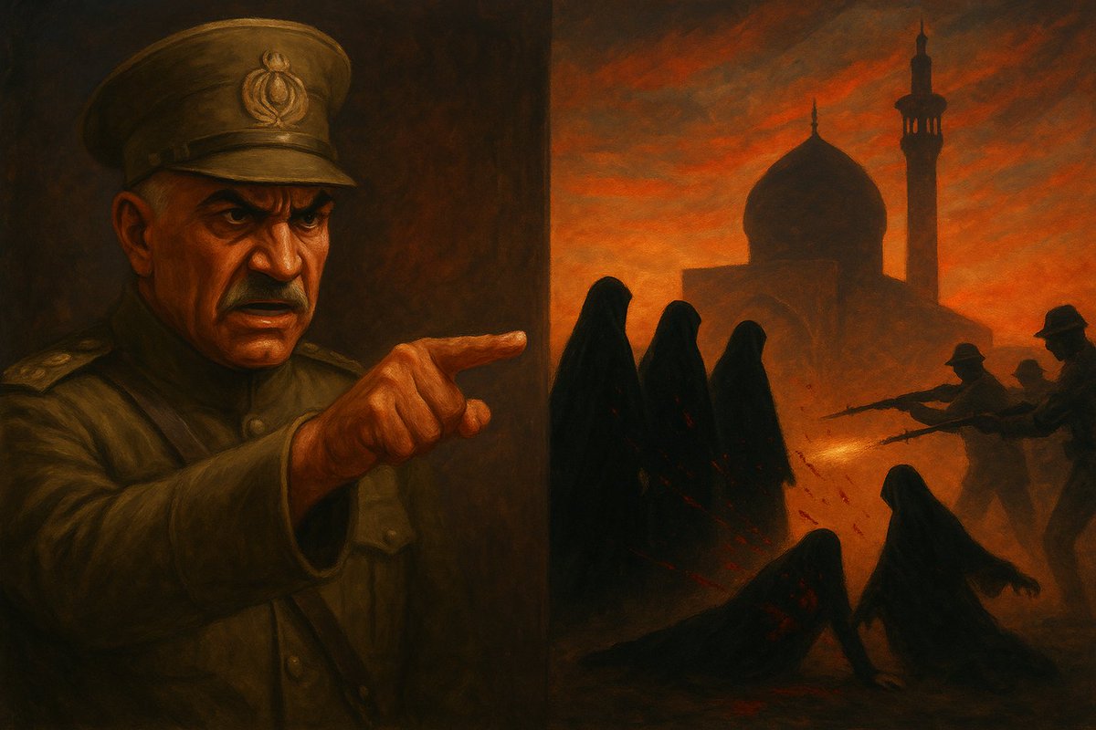 kharamidehsan's tweet image. حادثه‌ی مسجد گوهرشاد (۲۰ تیر ۱۳۱۴) فراتر از فاجعه‌ای محلی‌ست؛ #حجاب نماد آزادگی و هویت ملی ایران و شجاعت علما چراغ راه مقاومت در برابر تهاجم فرهنگی است. آن‌که در مشروطه نقش مؤثر زنان را دید، نخست به حجاب آنان یورش برد.
#ایستاده‌ایم_مثل_گوهرشاد