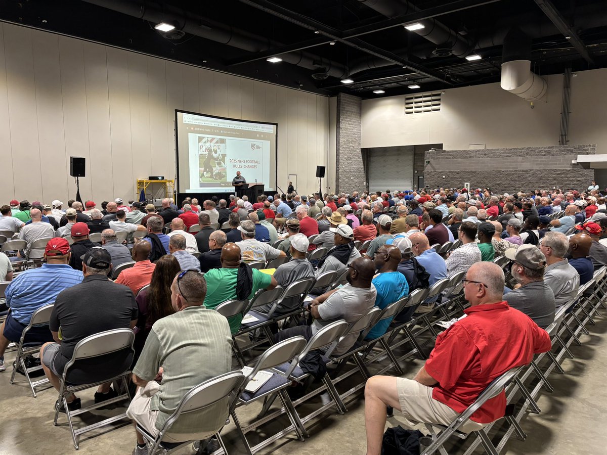 ArkActAssn's tweet image. Great seeing nearly 700 officials today in Hot Springs for the annual AOA football and volleyball rules clinic!
