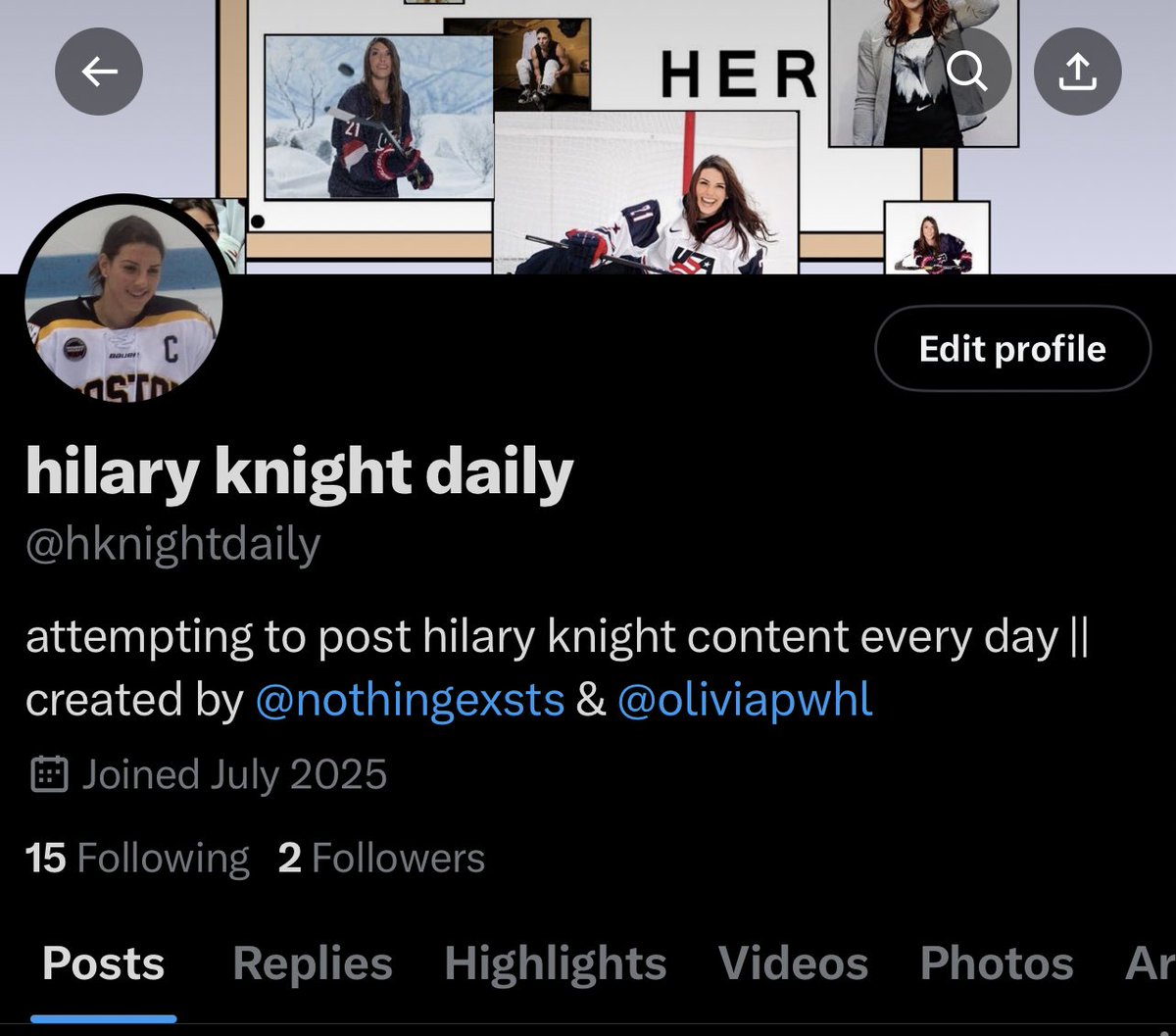 oliviapwhl's tweet image. alright everybody in honour of hilary knights birthday me and @nothingexsts created a hilary knight daily account because we each have a billion photos/videos of this woman laying around so we thought we’d put it to good use please support 😔✊🏻 it’s @hknightdaily
