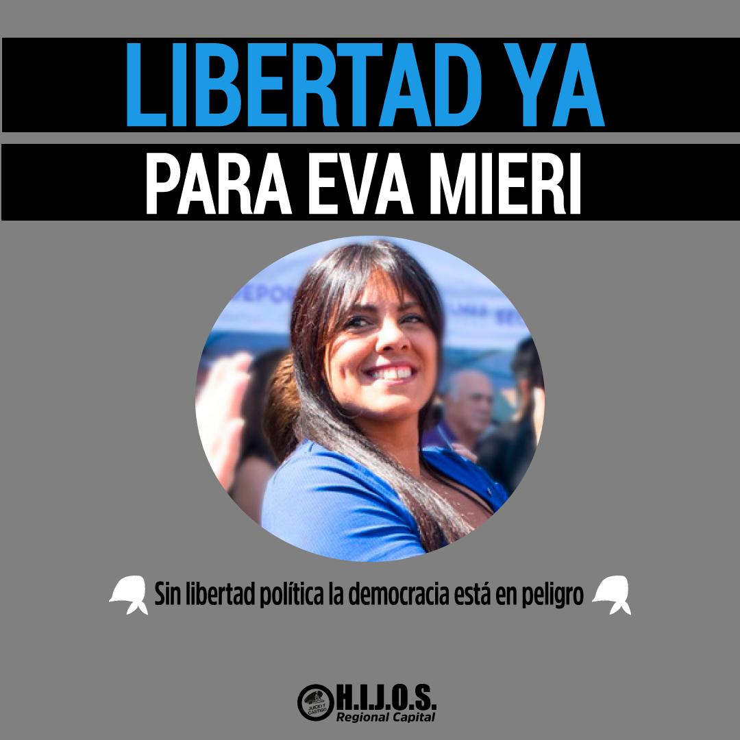 ¡LIBERTAD PARA <a href="/evamieri/">Eva Mieri</a>!