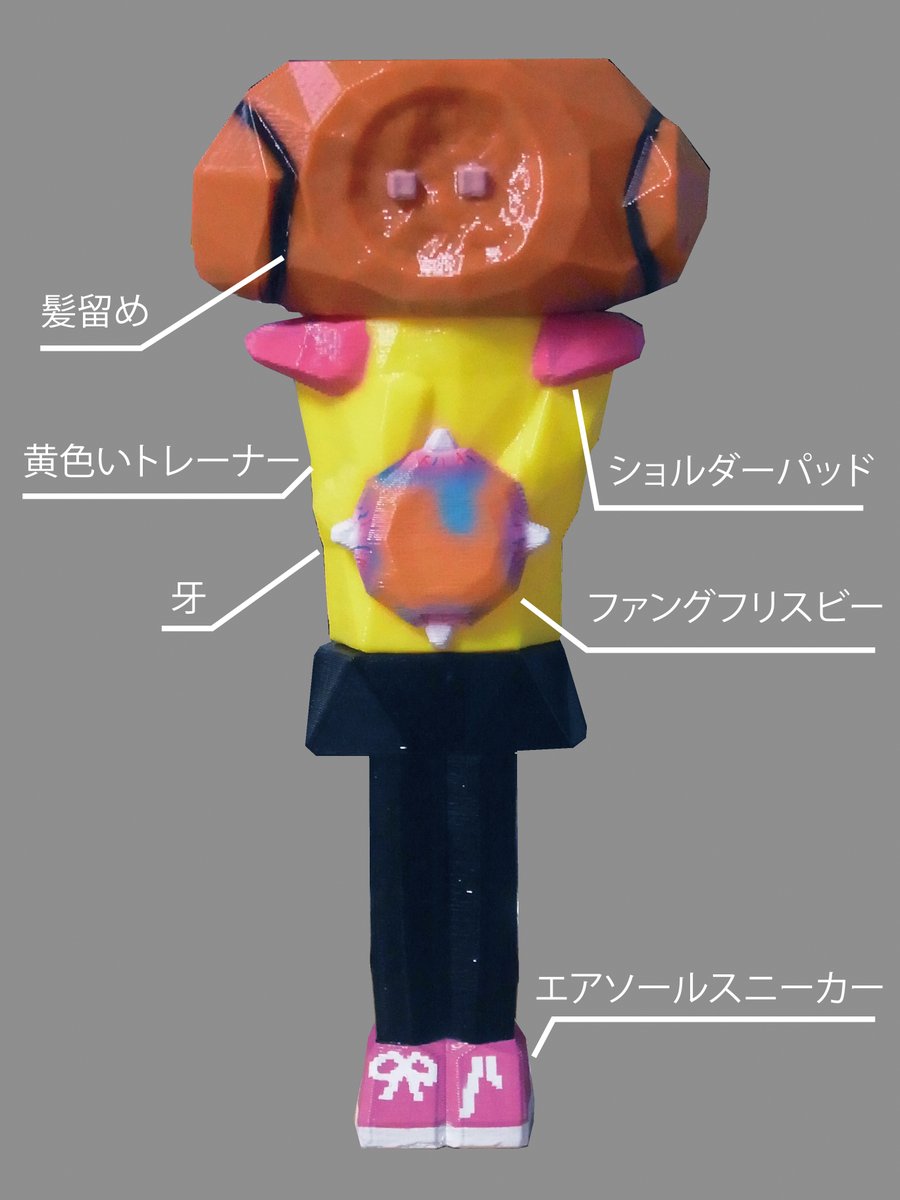 7月18日からアトリエ三月で個展が始まります。 会期中、初めて作りましたソフビを販売します。 [狼狽レイヤー　パティーガール] 通常モードと戦闘モードの2種類 8bitカラーverとして、少し色数を抑えたバージョンです。黄色いトレーナーを着たヘタレな戦士です。