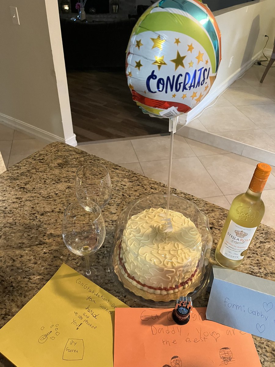 Principal Harrigan (@drgharrigan) on Twitter photo Came home to thisโฆ my wife had a cake, wine & had my kids create notes & cards to congratulate me on <a href="/M6_12Collegiate/">Millennium 6-12 Collegiate Academy</a> becoming an A-rated school.
Itโs a blessing to have your wife and family support. It takes a village. I love you Cherie! Came home to thisโฆ my wife had a cake, wine & had my kids create notes & cards to congratulate me on <a href="/M6_12Collegiate/">Millennium 6-12 Collegiate Academy</a> becoming an A-rated school.
Itโs a blessing to have your wife and family support. It takes a village. I love you Cherie!