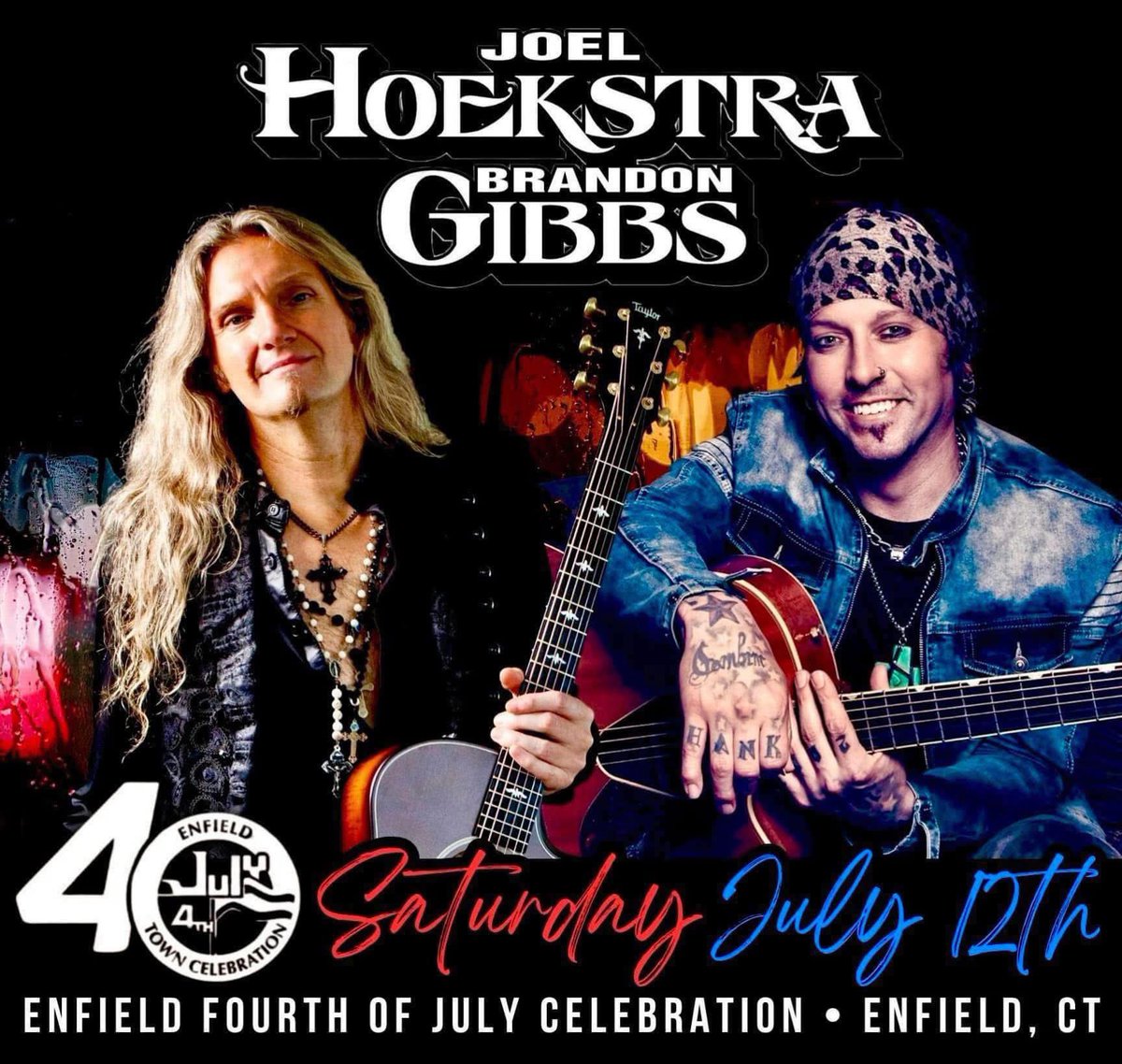 Hoekstra/Gibbs will be performing LIVE TONIGHT at the Enfield Fourth of July Town Celebration in Enfield, CT!

🗓️ July 12th
⏰ 7PM
📍 Enfield, CT
🏟️ 820 Enfield Street
🎟️ FREE
ℹ️ For more details: enfieldcelebration.org

DO NOT MISS THIS!

📸 Credits to the Owners