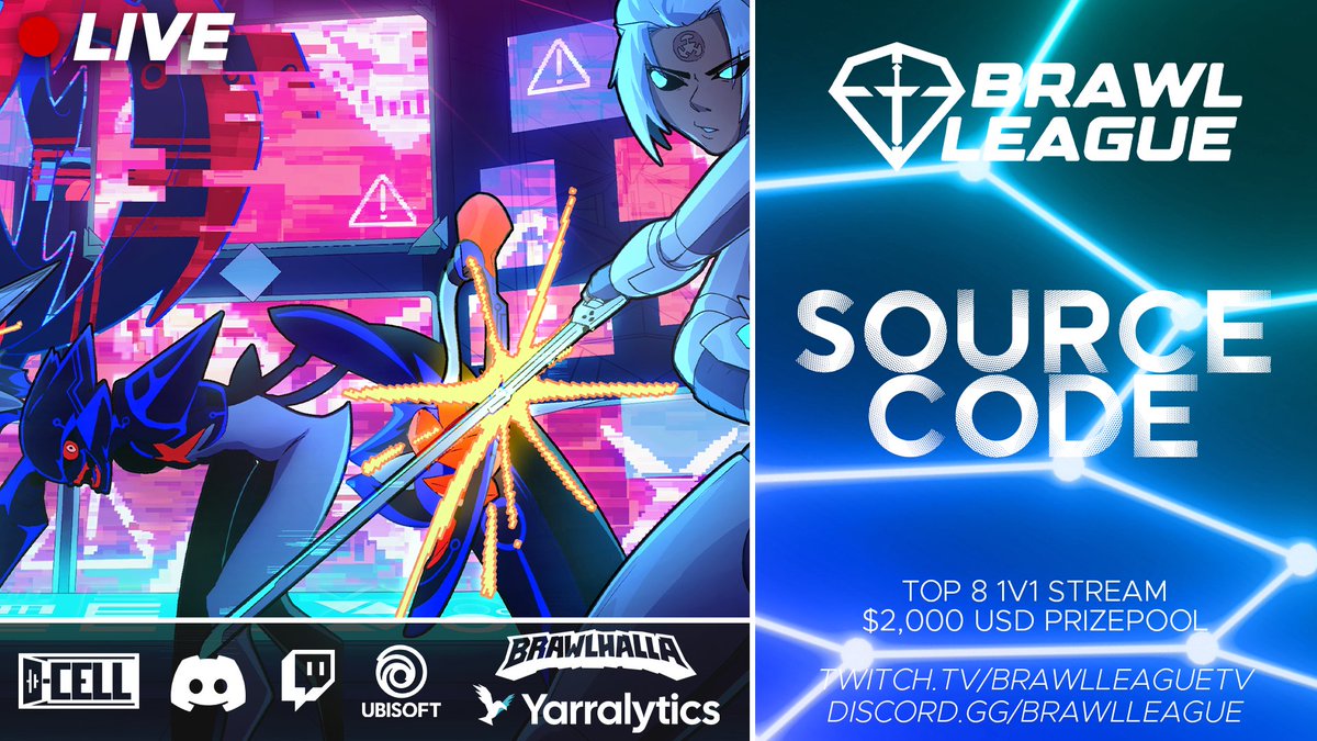 Ransom is trying to find the tournament unlock .exe. 

Will the players battling in the Sourcecode be able to delay him?

Top 8 live NOW!
twitch.tv/brawlleaguetv