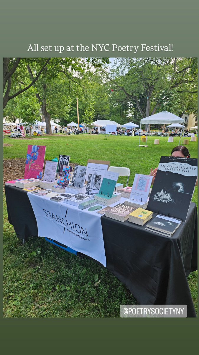 Stanchion (@stanchionzine) on Twitter photo Ready for my first <a href="/PoetrySocietyNY/">Poetry Society of NY</a> NYC Poetry Festival! Table 130. Reading at 5pm on The Algonquin Stage! All books buy 2 get 1 freeeee.
<a href="/theoriginalison/">Alison</a> <a href="/LynneSchmidt/">Lynn(e) Schmidt</a> <a href="/arealtravistea/">travis tate</a> Ready for my first <a href="/PoetrySocietyNY/">Poetry Society of NY</a> NYC Poetry Festival! Table 130. Reading at 5pm on The Algonquin Stage! All books buy 2 get 1 freeeee.
<a href="/theoriginalison/">Alison</a> <a href="/LynneSchmidt/">Lynn(e) Schmidt</a> <a href="/arealtravistea/">travis tate</a>