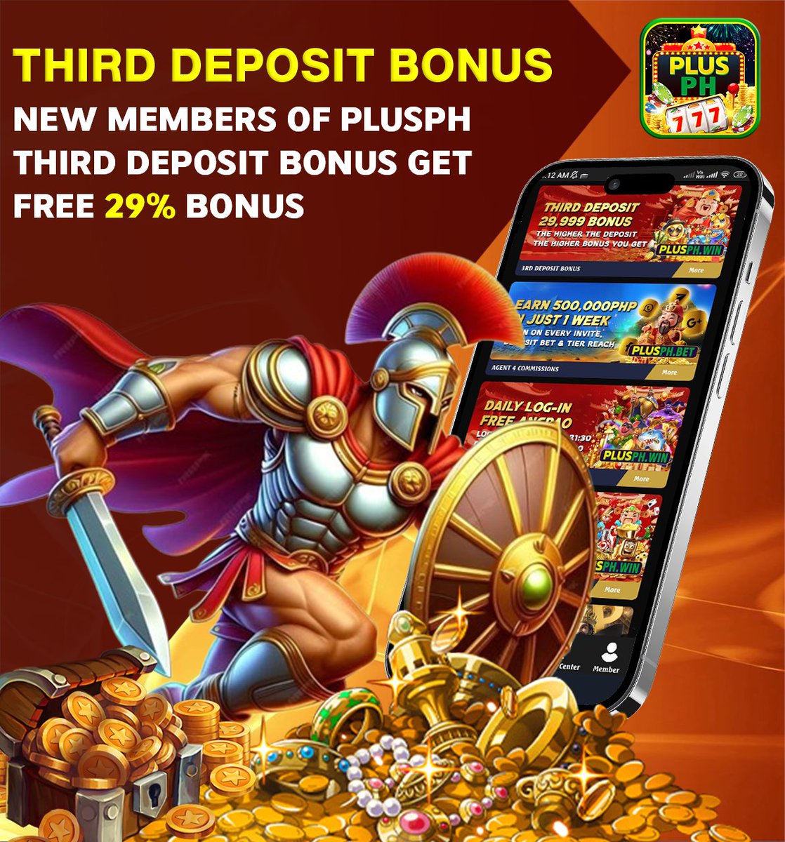 PlusphOfficial's tweet photo. 🔔 Claim Your Third Deposit Bonus Today! 💥

❤️‍🔥 New Members: Deposit ₱100 and receive an instant 29% bonus!

📲Registration Link: https://t.co/fWmeX76Cur

#plusph #plusphonlinecasino #plusphcasinogames #bonus #jackpot #bet #superace #bingo #megaball #colorgame #blackjack https://t.co/zg7SUafQmd