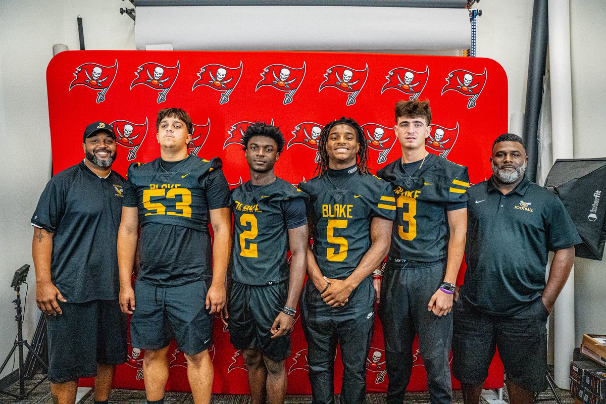 BIGHITSLIVE (@bighitslive) on Twitter photo <a href="/BlakeJacketsFB/">Blake High School Football Team</a> and <a href="/CoachXavierBHS/">Coach X and Os</a> in the house at <a href="/BucsFoundation/">Tampa Bay Buccaneers Foundation</a> and <a href="/FlaHSFootball/">FloridaHSFootball.com</a> highschool media day! <a href="/BlakeJacketsFB/">Blake High School Football Team</a> and <a href="/CoachXavierBHS/">Coach X and Os</a> in the house at <a href="/BucsFoundation/">Tampa Bay Buccaneers Foundation</a> and <a href="/FlaHSFootball/">FloridaHSFootball.com</a> highschool media day!