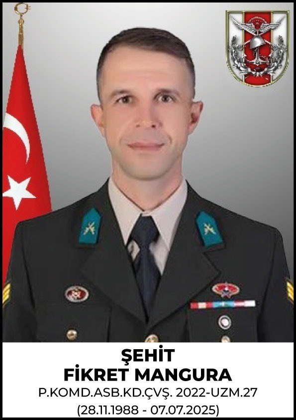 14 Temmuz Pazartesi günü saat 19.00’da 

Şehit P. Komd. Asb. Kd. Çvş. Fikret MANGURA’nın İzmir Seferihisar Çolak İbrahim Bey Mahallesi’nde Şehadet Şerbetinin 7. gününe binaen Mevlid i Şerif okunacaktır.