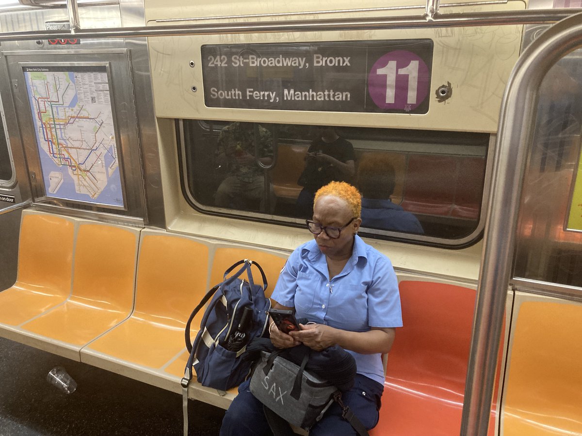 9 train sighting last week was somehow outdone by an 11 train spotted yesterday on the Upper West Side.