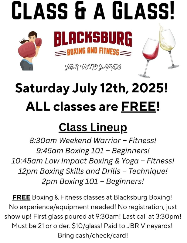 Next3Days's tweet image. Saturday Fun:
• Art at the Market near Market Square Park
• 29th Annual NRV Garden Tour
• Class &amp;amp; A Glass: Free classes at @BlacksburgBoxin w/wine available for purchase
• 3rd Annual Miniature Comic Con at Jessie Peterman Library #floydva
• Corey's Fight Against Cancer