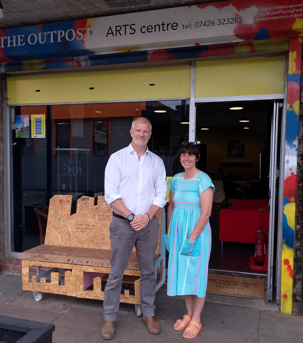 Last week, I had the pleasure of visiting the Outpost Arts Centre in Druids Heath and meeting with Jayne. 
It was a fantastic opportunity to learn more about this remarkable community facility. We discussed the Cultural Placemaking Plan for Druids Heath and the ongoing efforts to