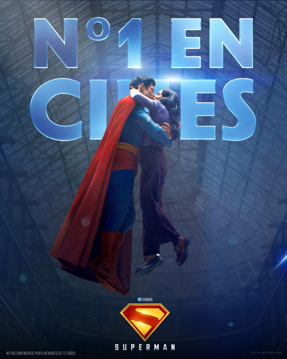 WarnerBrosSpain's tweet image. #Superman es Nº 1 en cines 💙💫

¿A qué esperas? Hazte ya con tus entradas 🎟️

#Superman - Ya en cines.