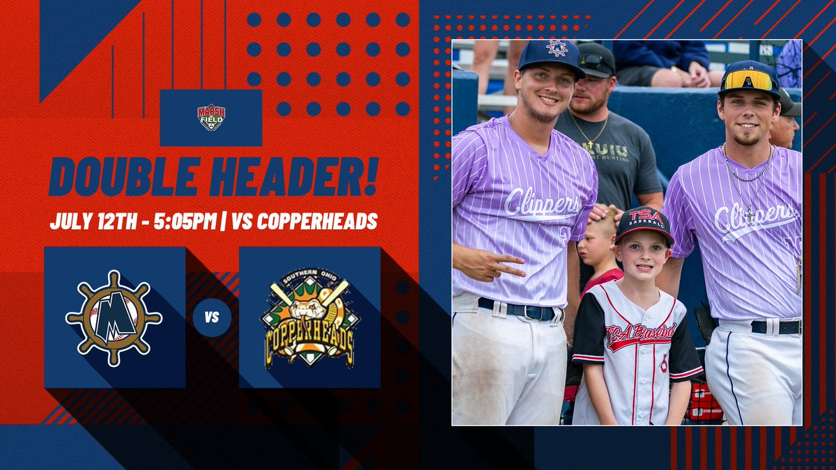 Double Header today at Marsh vs the Copperheads! First game starts at 5:05pm! Only 5 home games remain this season, don't miss the action!
#clipsarehot