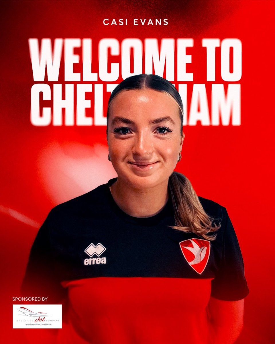 We are delighted to confirm the permanent signing of Casi Evans 👏🔴

Fellow Welsh U19 to today's earlier summer signing, Charlotte Salisbury-Williams, Casi will wear the number 6️⃣ this season! 

Welcome to the club Casi! 👋🔴

#CTWFC #FAWNL