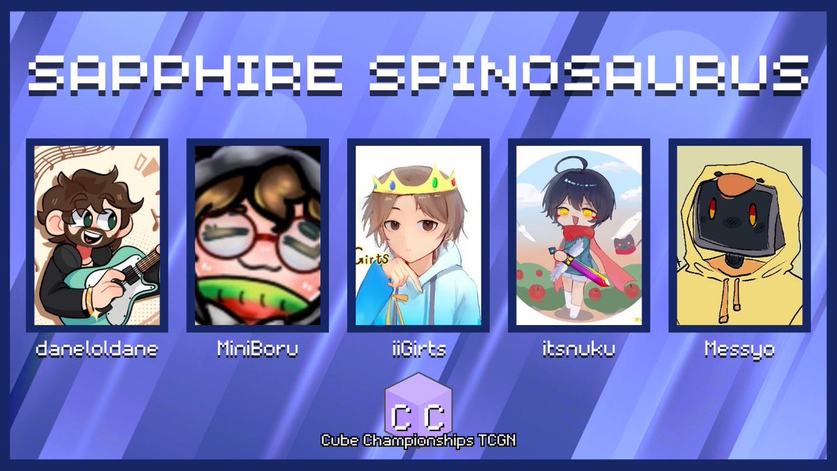 TinyRiotx🎗️ (@tinyriotx_) on Twitter photo Its powerful legs, webbed feet, and long tail suggest it was well-suited for swimming.
Announcing "Sapphire Spinosaurus" for TCGN x Cube Championships!
<a href="/daneloldane_/">daneloldane</a>
<a href="/BoruMini/">BiniMoru</a>
<a href="/iiGirts/">Girts 🎗️</a>
<a href="/nukumorikaliket/">nuku(in subathon)</a>
<a href="/messyo_/">Messy</a>
Watch them play Cube Championships on July 25th at 8pm BST! Its powerful legs, webbed feet, and long tail suggest it was well-suited for swimming.
Announcing "Sapphire Spinosaurus" for TCGN x Cube Championships!
<a href="/daneloldane_/">daneloldane</a>
<a href="/BoruMini/">BiniMoru</a>
<a href="/iiGirts/">Girts 🎗️</a>
<a href="/nukumorikaliket/">nuku(in subathon)</a>
<a href="/messyo_/">Messy</a>
Watch them play Cube Championships on July 25th at 8pm BST!
